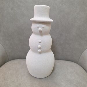 Wondershop White Flocked Snowman Figurine Target Christmas Winter